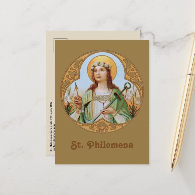 Carte postale St. Philomena (BK 005) (Devant/Arrière en situation)