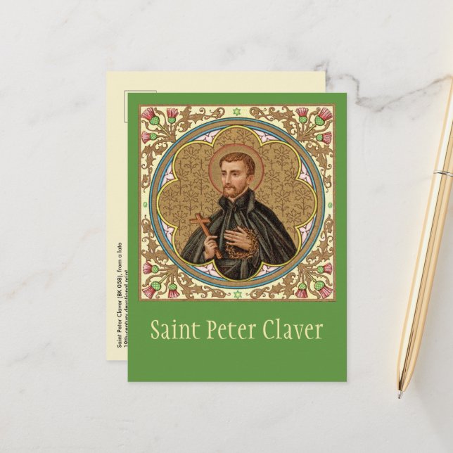 Carte Postale St. Pierre Claver (BK 058) (Devant/Arrière en situation)