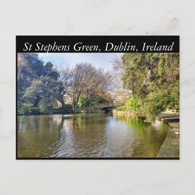 Carte Postale St Stephens Green, Dublin, Irlande (Devant)