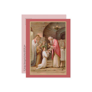 Carte Postale St. Tarcisius recevant l'Eucharistie (BL 02)