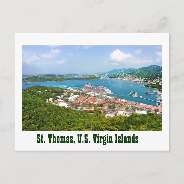 Carte Postale St. Thomas, Îles Vierges américaines (Devant)