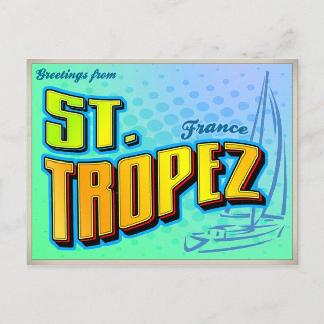 CARTE POSTALE ST. TROPEZ (Devant)