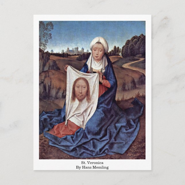 Carte Postale St. Veronica Par Hans Memling (Devant)