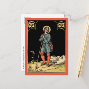 Carte Postale St. Wendelin menant paître des moutons