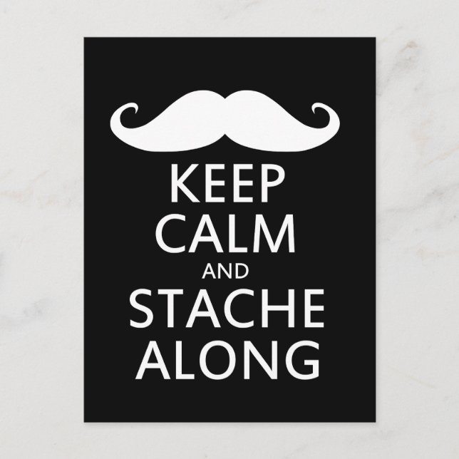 Carte Postale Stache le long (Devant)