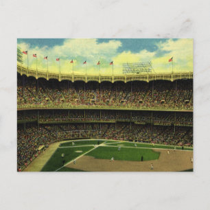 Carte Postale Stade de base-ball de Vintage