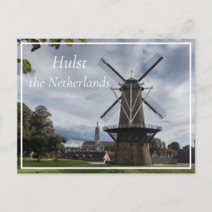 Carte Postale Stadsmolen Windmill, Hulst, Pays-Bas