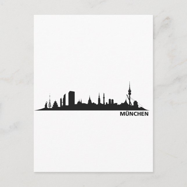 Carte Postale Stadt München - Skyline 1c (Devant)