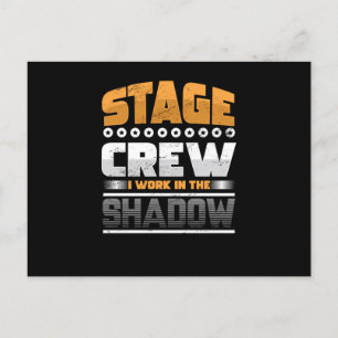 Carte Postale Stage Crew Light Engineer Backstage Concert Gift