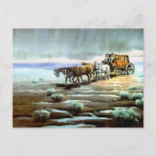Carte Postale STAGECOACH PLUIE par SHARON SHARPE