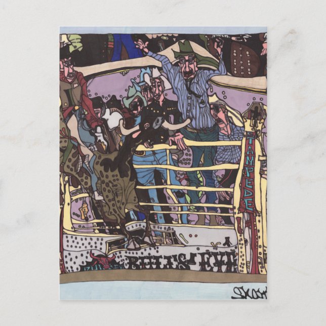 Carte Postale Stampede 8 secondes (Devant)