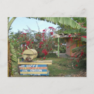 Carte Postale Stand de poulet Jerk à Negril, Jamaïque 2011
