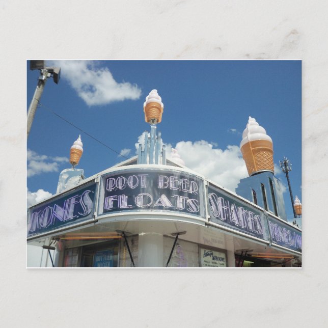Carte Postale Stand décoratif en glace (Devant)