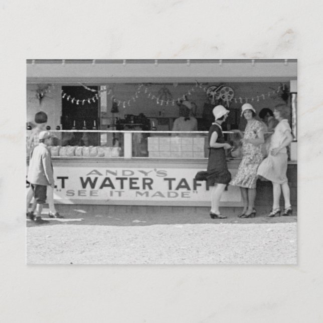 Carte Postale Stand Taffy à eau salée (Devant)