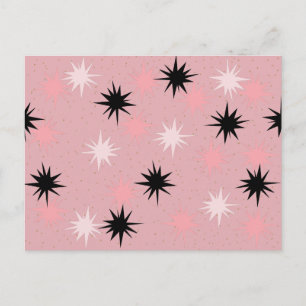 Carte postale Starburts rose atomique