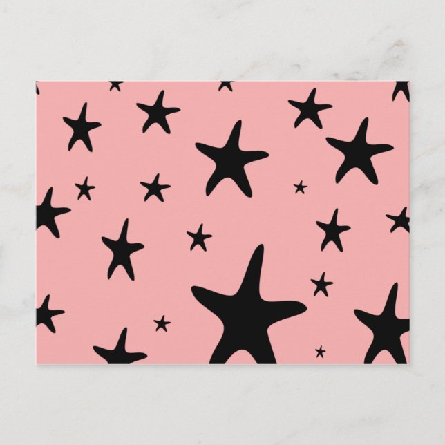 Carte postale Starfish rose (Devant)