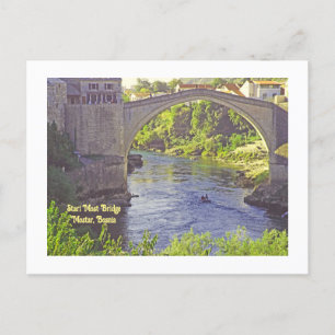 Carte Postale Stari Most Bridge, Mostar, Bosnie