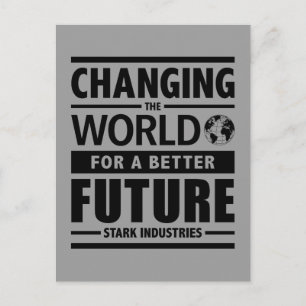 Carte Postale Stark Industries Change le Monde