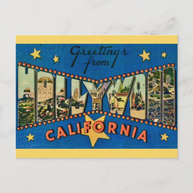Carte Postale Starry Hollywood California Mug (Devant)
