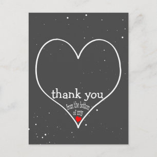 Carte Postale Starry Merci du fond de mon coeur