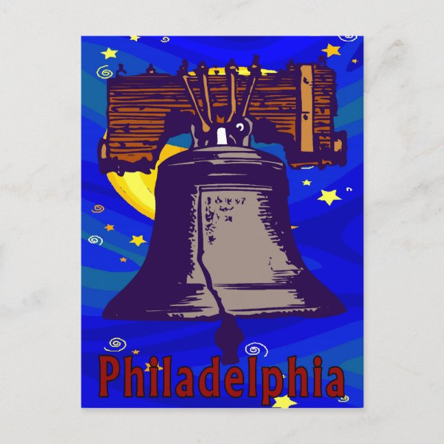 Carte Postale Starry Night Liberty Bell (Devant)