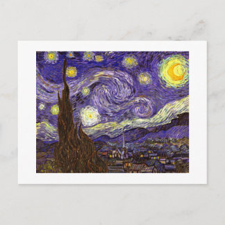 Carte Postale Starry Night peinture de l'artiste Vincent Van Gog