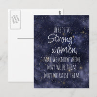 Carte postale Starry Night Strong Women Motivation