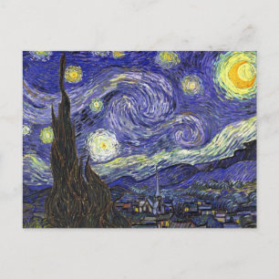 Carte Postale Starry Night, Vincent Van Gogh.