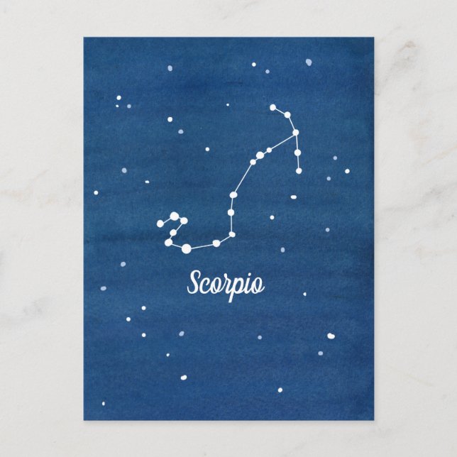 Carte Postale Stars Sky de nuit Scorpio Constellation (Devant)