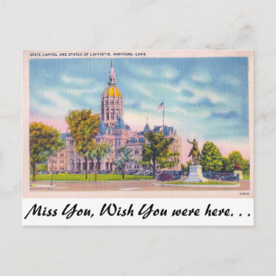 Carte Postale State Capitol, Hartford, Connecticut