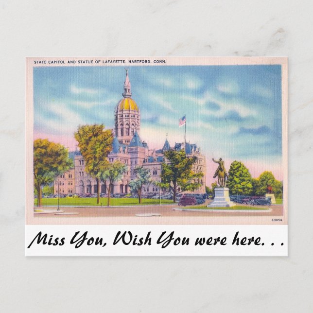 Carte Postale State Capitol, Hartford, Connecticut (Devant)