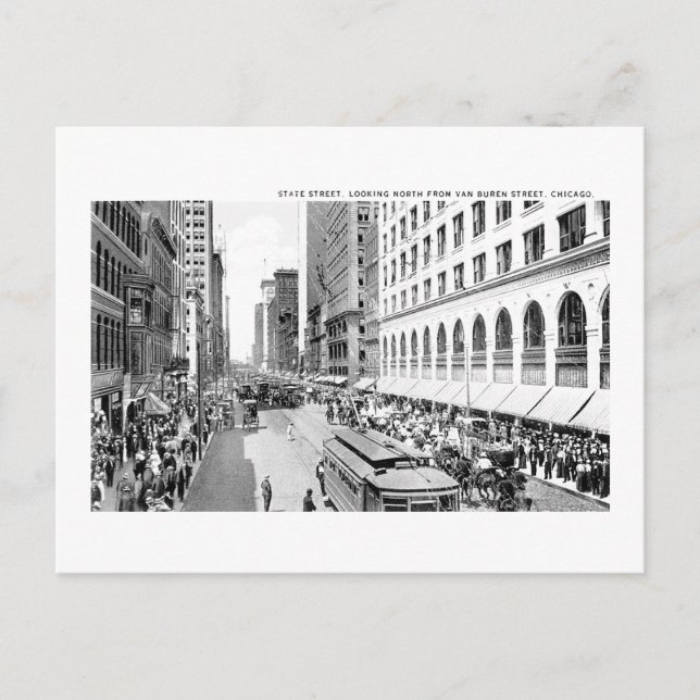 Carte Postale State Street, Chicago, Illinois (Devant)