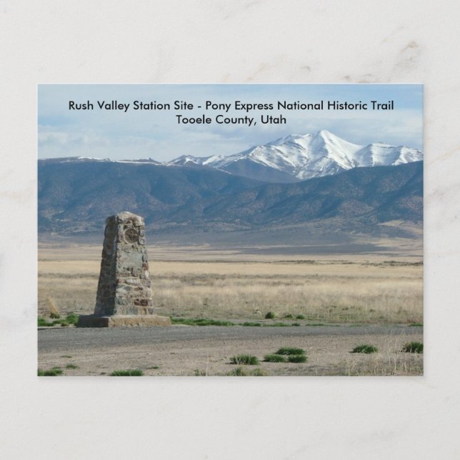 Carte Postale Station de Rush Valley (Devant)