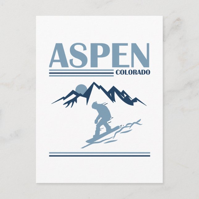 Carte Postale Station de ski d'Aspen Colorado