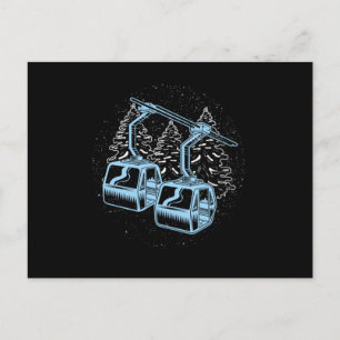 Carte Postale Station de ski Sports d'hiver Mountain Skier Cadea