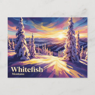 Carte Postale Station de ski Whitefish Mountain Resort USA