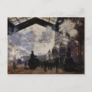 Carte Postale Station Saint-Lazare, Vue extérieure par Claude Mo