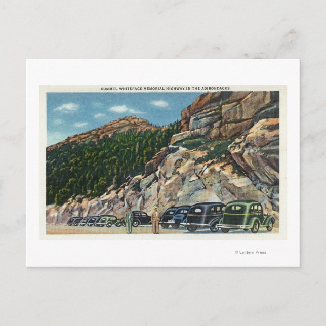 Carte Postale Stationnement Vue du Sommet (Devant)