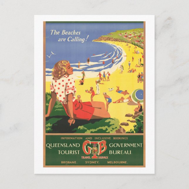 Carte Postale Stations de surf - Australie (Devant)