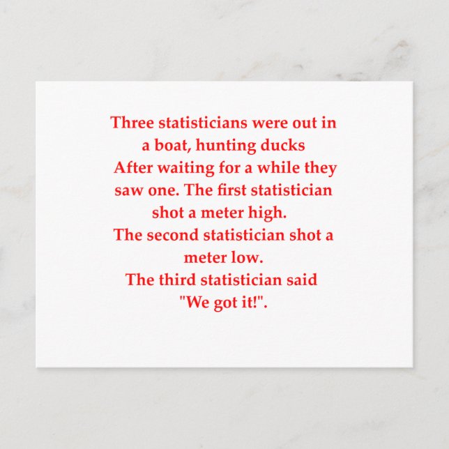 Carte Postale statistiques (Devant)