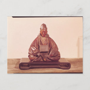 Carte Postale Statue assise de l'époque de Basho Edo