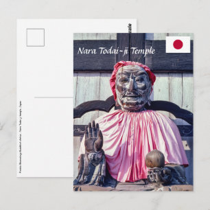 Carte Postale Statue bouddhiste de Pindola Bharadvaja - Nara, Ja