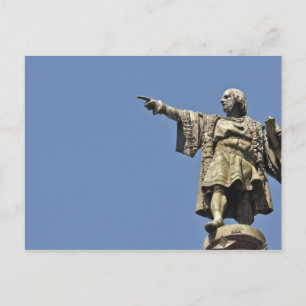 Carte postale Statue Christophe Colomb