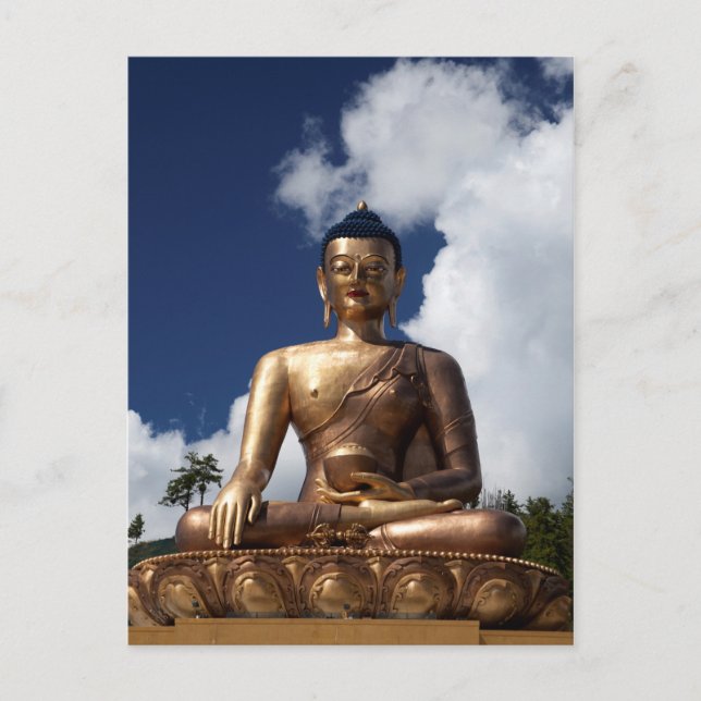 Carte Postale Statue de Bouddha assise (Devant)