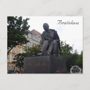 Carte Postale statue de bratislava hviezdoslav