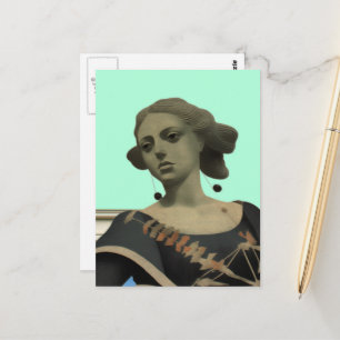 Carte Postale Statue de dame