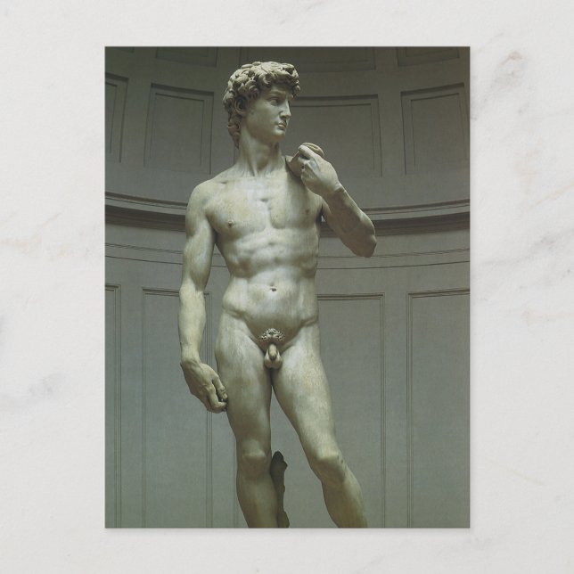 Carte Postale Statue de David de Michel-Ange (Devant)