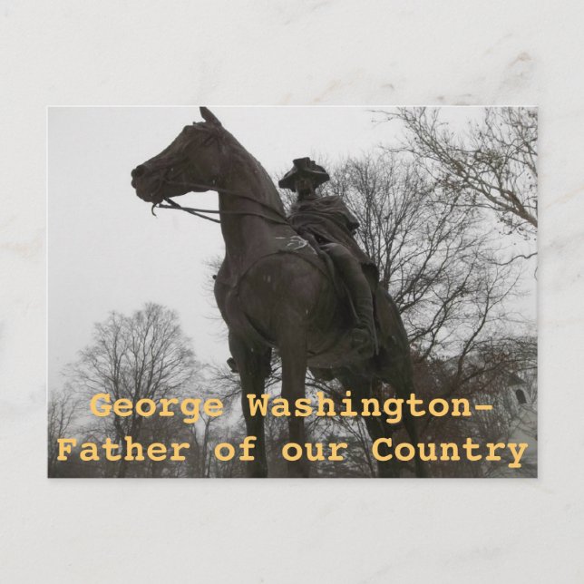 Carte Postale Statue de George Washington Morristown New Jersey (Devant)