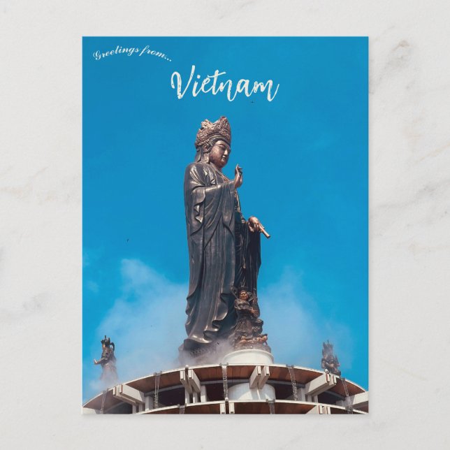 Carte Postale Statue de Guanyin à Tay Ninh Vietnam (Devant)