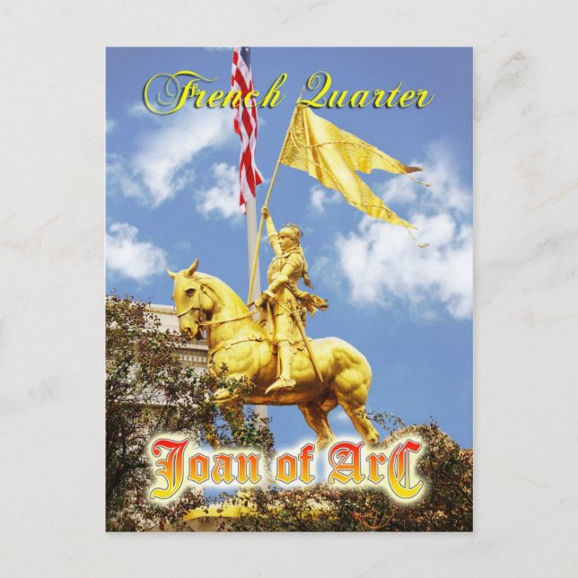 Carte Postale Statue de Jeanne d'Arc (servante d'Orléans), Nouve (Devant)